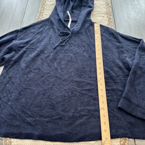 Soma Ultra Plush Hoodie Lounge Knit Pullover Blue Midnight Skies Size XL - Picture 3 of 6